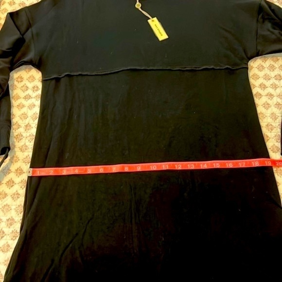 NWT Max Studio French Terry Swing Dress Black Size Small - Picture 6 of 10